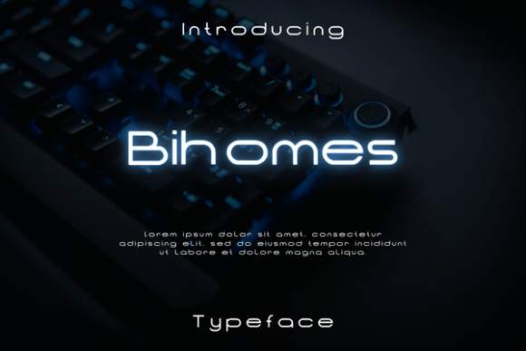 Bihomes: A Futuristic Font for Bold Branding