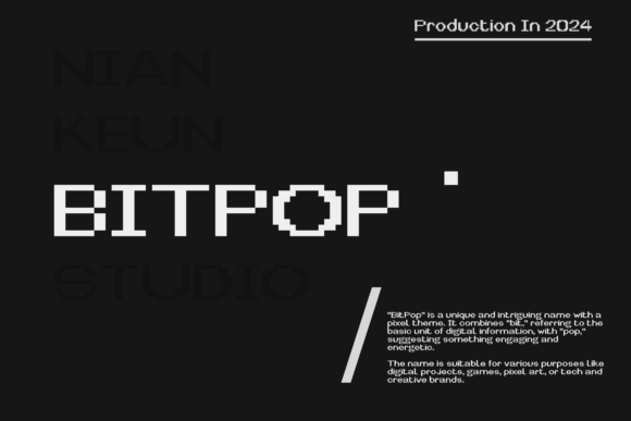 Bitpop: A Font That Brings Digital Energy to Handmade Creations
