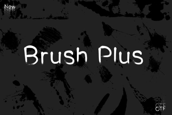 Brush Plus: A Display Font for Creative Crafters