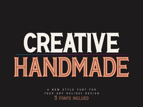 Creative Handmade: A Versatile Display Font for Web Design