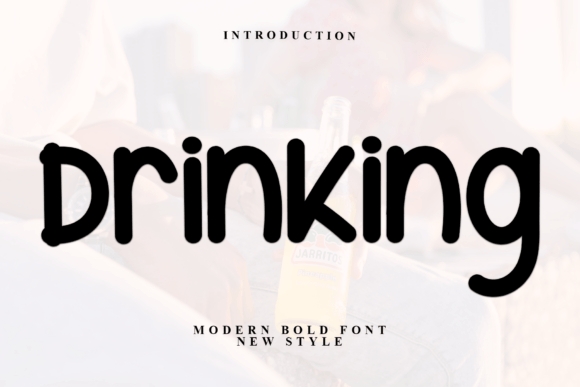 Drinking: A Festive Font for Editorial Design