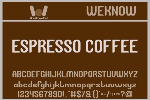Espresso Coffee: A Font That Brews Style for Digital Design