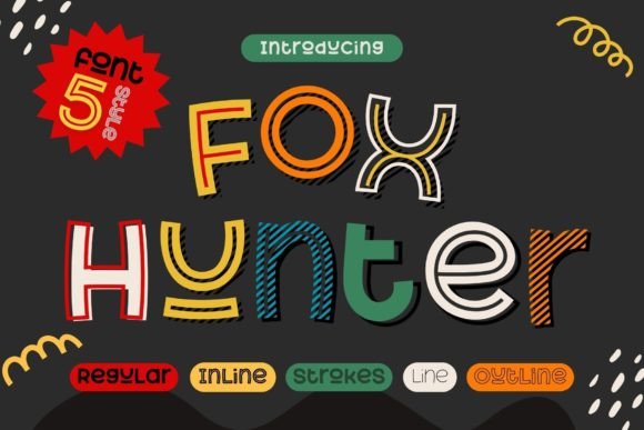 Fox Hunter Font for Creative Crafters and Designers