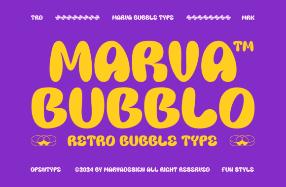 Marva Bubblo: A Retro Font for Crafters and Designers