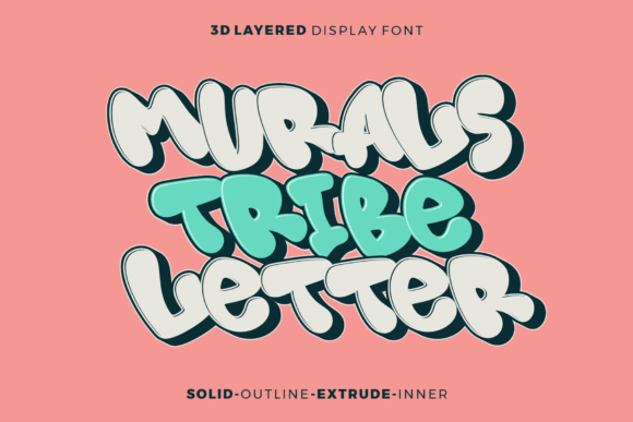 Murals Tribe Letter: A Font with Character