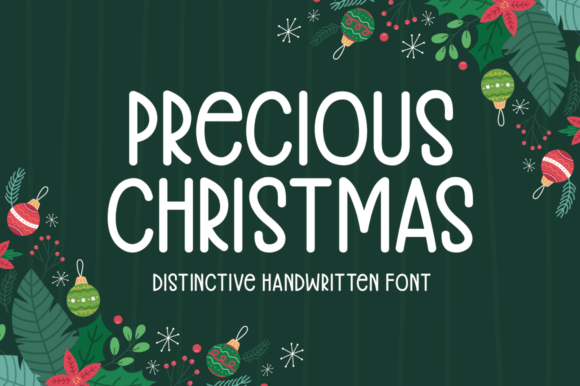 Precious Christmas: A Handwritten Font for Editorial Elegance