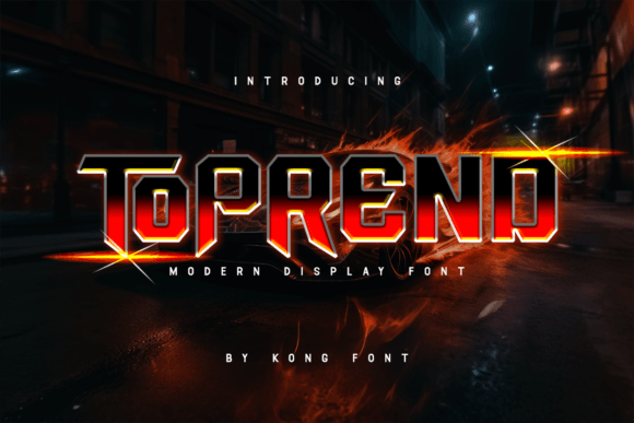 Toprend Display Font for Bold Web Design