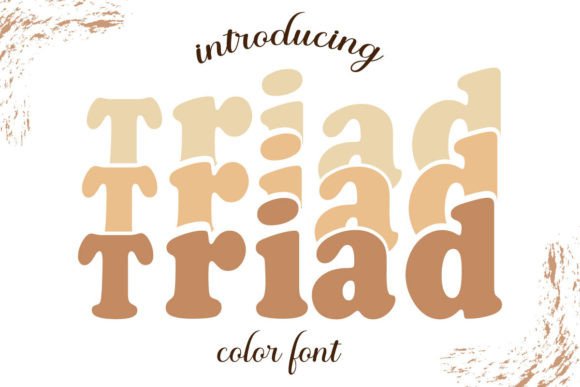 Triad Color: A Display Font for Web Design and Brand Identity