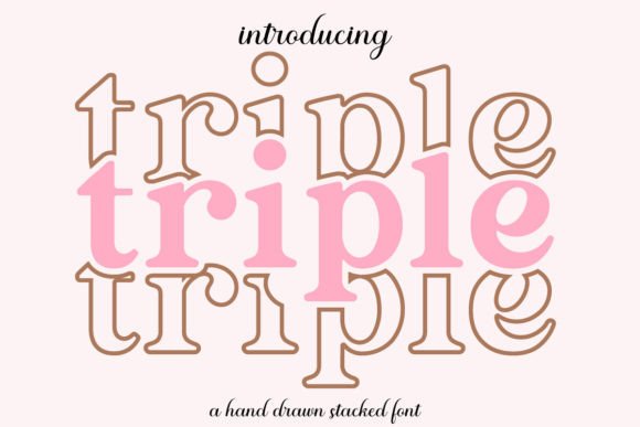 Tripletext: A Display Font for Editorial Elegance